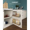 OROPY Spice Rack Wall Mounted, Rustic Wood Hanging Rack for