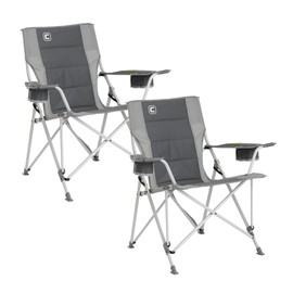 CORE Extra Large Tension Chair | Foldable Chair with Cupholders for Indoor Home or Outdoor Camping | Perfect for Concert Seat, Sports, Beach, Travel & Picnic