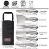 Esie Houzie 6-Piece Cheese Knife Set, Premium Stainless Steel, Storage