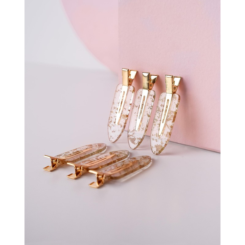 Brushworks Gold Flake No Crease Clips