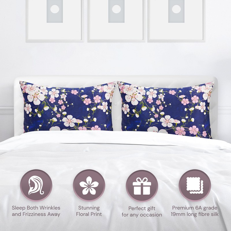 VeraBliss Silk Pillowcase for Hair and Skin - Only 100%