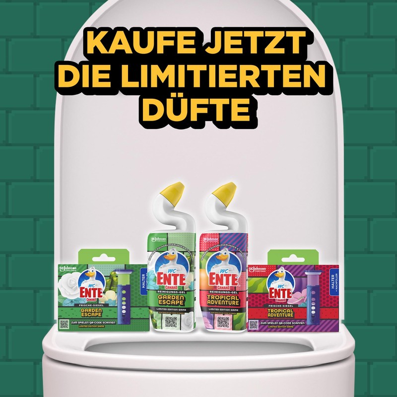 Toilet Duck Fresh Seal Refill Garden Escape Pack of 2