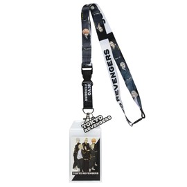 Tokyo Revengers Lanyard Anime Manga Manji Gang Breakaway ID Badge Holder with 2" Rubber Charm