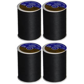 4-PACK - Dual Duty All-Purpose Thread 400yds Black 230a-2