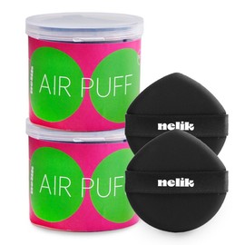 Nelic Air Soft Touch Puff Air Cushion Puff 7p, skin + black, 2 pcs / 넬릭 에어 소프트 터치 퍼프 에어쿠션 퍼프 7p, 스킨 + 블랙, 2개