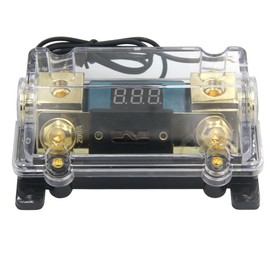 ZOOKOTO 200A Fuse Holder,Car Stereo Audio Led Display Digital Voltage Inline ANL Fuse Holder 0 2 4 Gauge in Out with 200 Amp Fuse