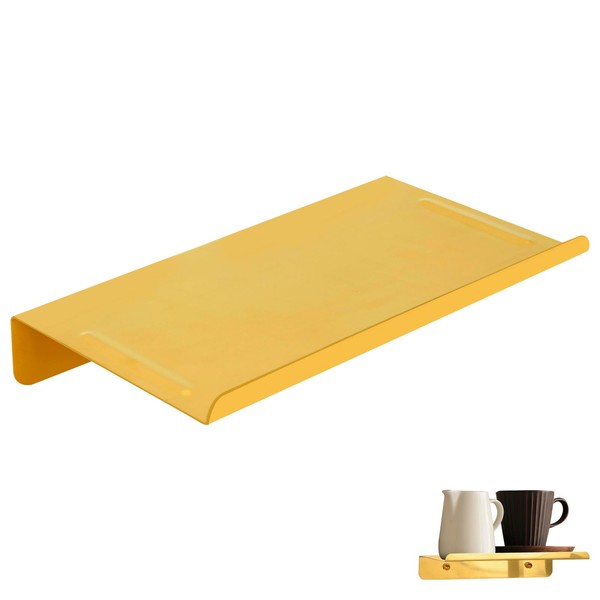 Snailhouse Small Floating Shelves for Wall, 7 Inches Stainless Steel