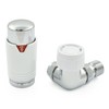 Thermostatic Radiator Valve Corner TRV – Style (Chrome & White