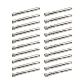 Rannb 20pcs 6mm/15/64 inch Diamond Drill Bits Small Diamond Hole Saw Kit for Granite Marble Porcelain Tile Ceramic Stone Glass