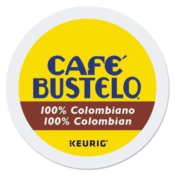 Cafe Bustelo 6107 100 Percent Colombian K-Cups, 24/box