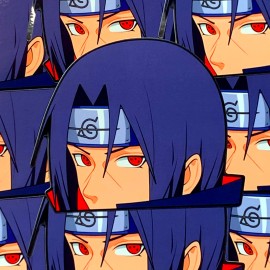 KAMUI COLORS ITACHI ANIME PEEKER STICKER NARUTO SHIPPUDEN CAR DECAL
