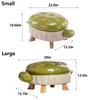 CYYTLFSD Animal Ottoman Footstool, Turtle Sofa Stool, PU Leather Upholstered