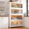 RaybeeFurniture Stackable Storage Containers with Wheels & Lid Large Plastic