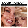 Long-Lasting Liquid Highlighter - Lightweight Shimmer Glow, Waterproof & Smudge-Proof,
