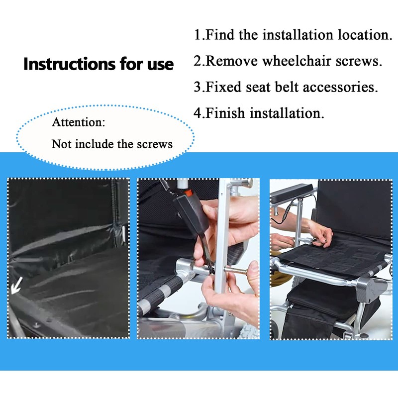 Elderly Wheelchair Seat Belt, Electric Scooters Anti-Fall Waist Replace Strap