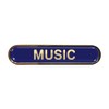 Capricornone Music Gel Domed Blue School Bar Badge