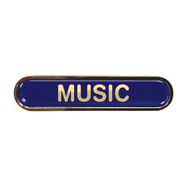 Capricornone Music Gel Domed Blue School Bar Badge