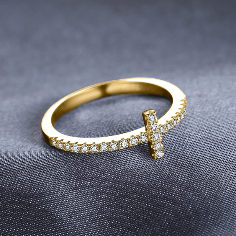 JewelryPalace Cross Wrap Ring Engagement Ring Infinity Promise Wedding Rings