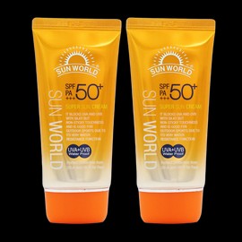 Sun World Super functional sunscreen 80ml x 2 SPF50+ PA+++ waterproof / 수퍼 기능성 선크림 80ml 2개 SPF50+ PA+++ 워터프루프