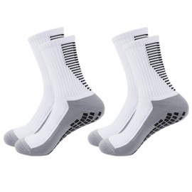Sumiyoshi Soccer Socks, Set of 2, 9.1 - 11.0 inches (23 - 28 cm), Non-Slip Socks, Grip Included, Sports, Soccer, Futsal, Basketball, Fall Prevention, Non-Slip, Medium Thickness, Odor Resistant