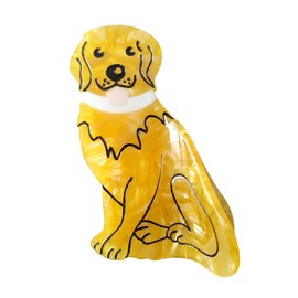 Golden Retriever Dog Claw Clips,Cellulose Acetate Hair Clips,Small Claw Clips for Women