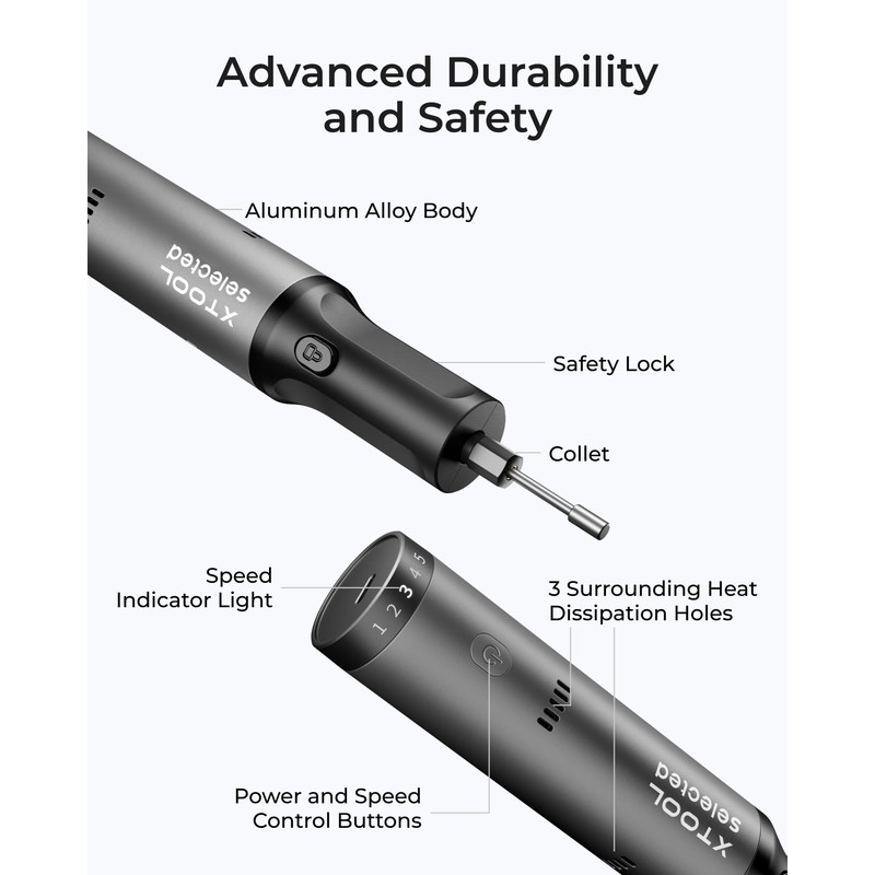 xTool Selected Engraving Pen, 42-in-1 Tool Kit, Cordless Engraver and