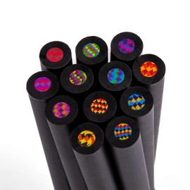 Sixstore 12 Pieces Rainbow Pencils, Easter for Kids, Teenage Girls, Boys, Colouring Pencil for Adults, Party Bag Fillers, Arts and Crafts, Drawing Colouring Book Crayons