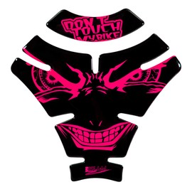 BIKE-label 502901 Tank Pad Evil Eyes Dont Touch My Bike Neon Pink