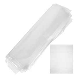 JECOMPRIS 50pcs Flower Water Retainer Plastic Bag Flower Bouquet Sleeve Clear Cellophane Bags Water Retainer Transparent Flower Bouquet Bag Rose Packaging Bags for Floral Wedding Graduation