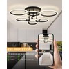7-Ring Modern LED Flush Mount Ceiling Light - 31.8" Dimmable
