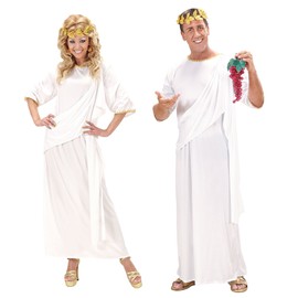 Unisex Toga Costume Large for Party Roman Emperor Fancy Dress