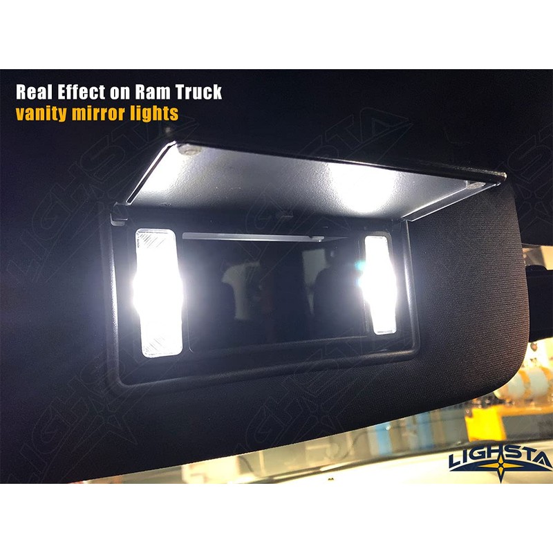LIGHSTA 12PCS CANBUS Super Bright White LED Interior Light Kit