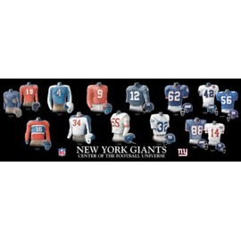 Framed Evolution History Giants of New York Uniforms Print