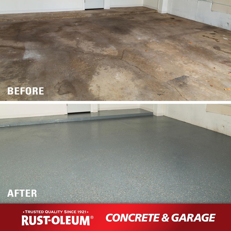 Rust-Oleum 320202-2PK Concrete & Garage Clear Finish Topcoat, Gallon, Gloss