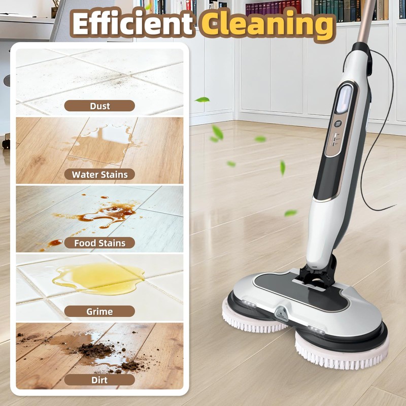 Nicemiya 2 Pack Upgraded Steam Mop Brush Pads for Shark
