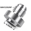 CNRAQR 6AN Male Weld on Bung Fitting Aluminum Adapters 4PCS