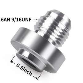 CNRAQR 6AN Male Weld on Bung Fitting Aluminum Adapters 4PCS