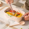 Ceramic Lunch Box, Divided and Covered Lunch Box with Good