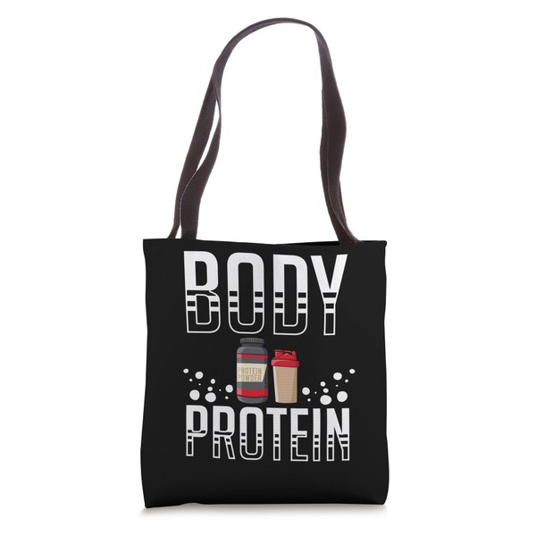 Protein Shakes Powder Whey Drinks Snacks Vegan Food Tote Bag