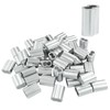 Murtenze 50Pcs 3/16" Wire Rope Sleeve, Aluminum Cable Crimp Sleeves,