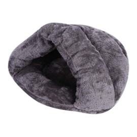 Dog Bed Plush Fluffy Pet Sofa Small Dogs Cats Puppy Bed Durable Breathable Dog Basket Non-Slip Cat Bed Winter Warm Pet Sleeping Bag Cuddly Cave Cat Dog Semi Decked