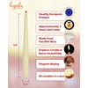 Hyoola Tall Taper Candles - Tapered Candles - Ivory Dripless