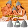 Jindizi 3 Pcs Wool Sauna Hat for Men & Women