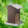 North States Village Collection Hopper Style Outhouse Birdfeeder: Easy Fill