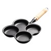 Eggs Pan 4 Cup Nonstick Cast Iron Omelette Skillet for