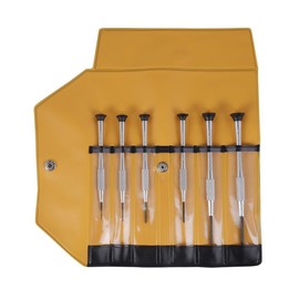 Bernstein 4-360-E04 Watchmaker's Screwdriver Set 6 Pieces Slotted 0.6/1.0/1.5 mm and PH0000 / PH000 / PH000