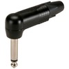 Neutrik 6.3mm angled Jack Mono Plug -Black