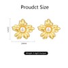 FFWTPY Women's Earrings Niche Flower Stud Earrings Women Trendy Retro