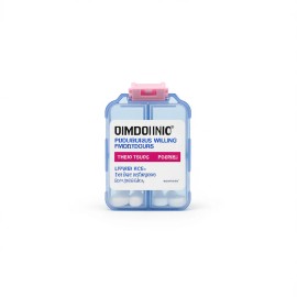Oimdoinio Weekly Pill Organizer 10-Compartment ABS Plastic Storage Box For Travel And Daily Use