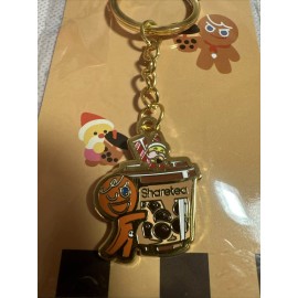 Cookie Run Kingdom x ShareTea Gingerbrave + Sugar Gnome Keychain